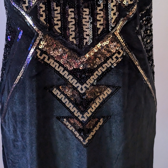 Express Geometric Pattern Sequin Dress Size XS - Picture 4 of 5